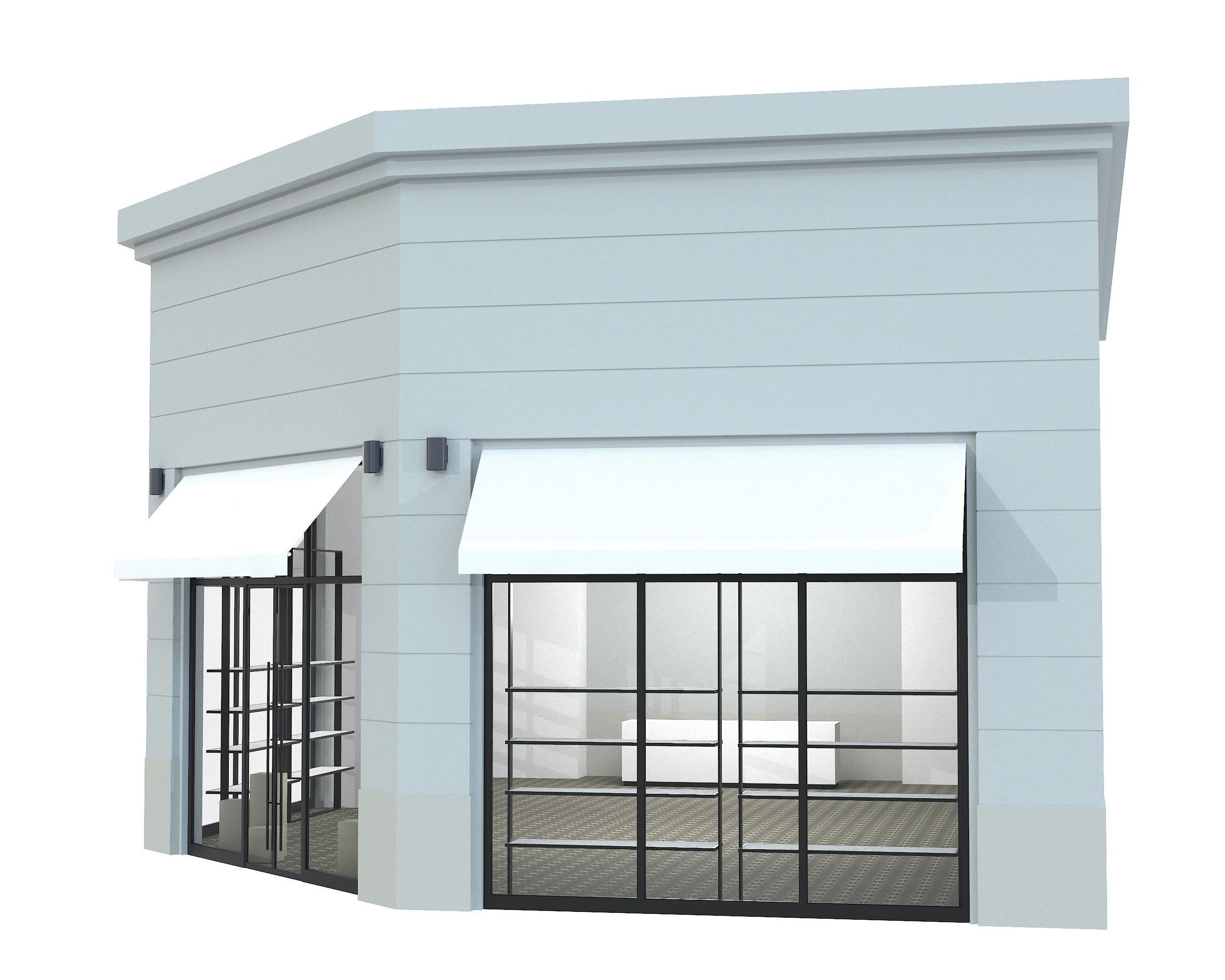 Cloth Shop Store Boutique Low-poly 3D model_6