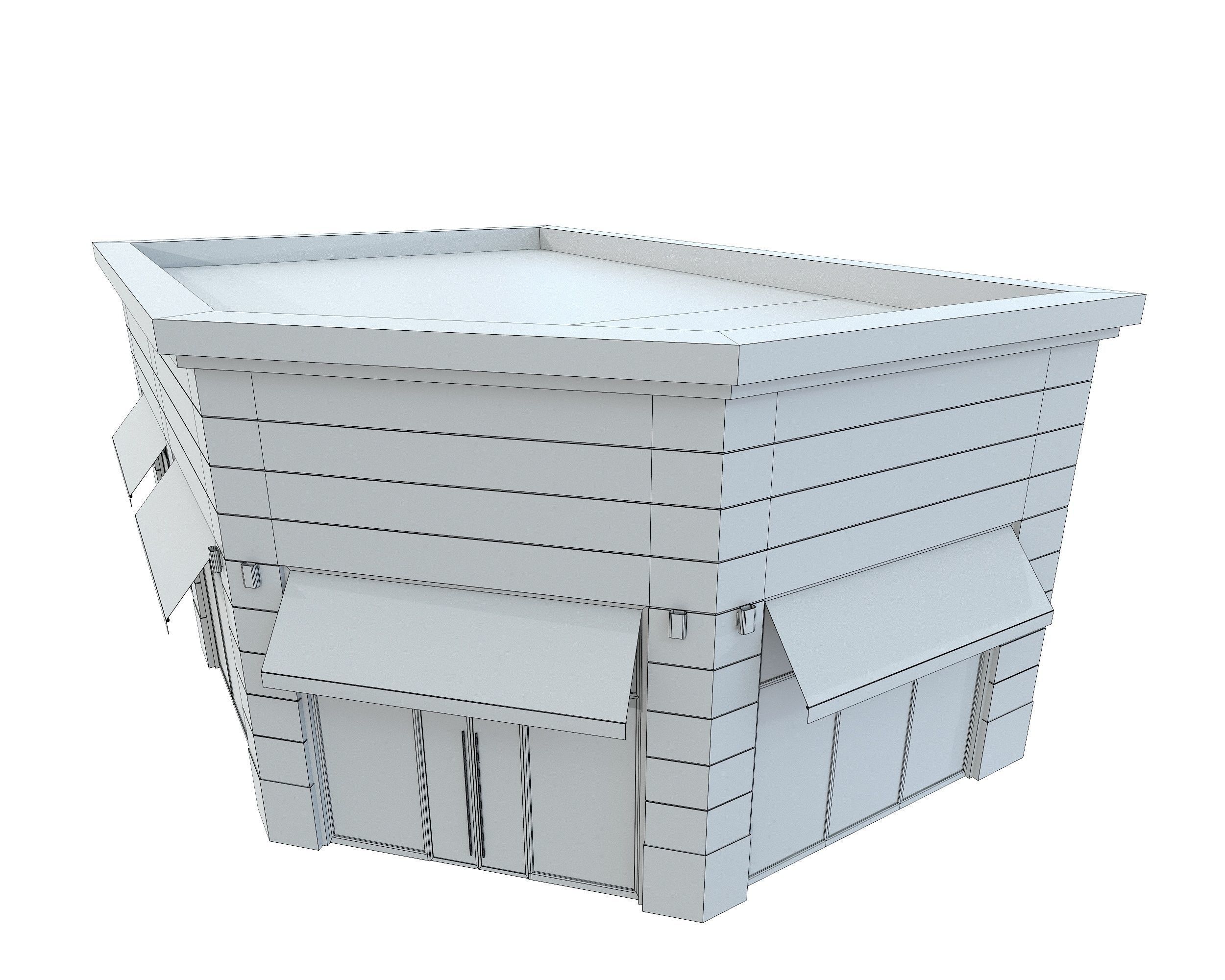 Cloth Shop Store Boutique Low-poly 3D model_17