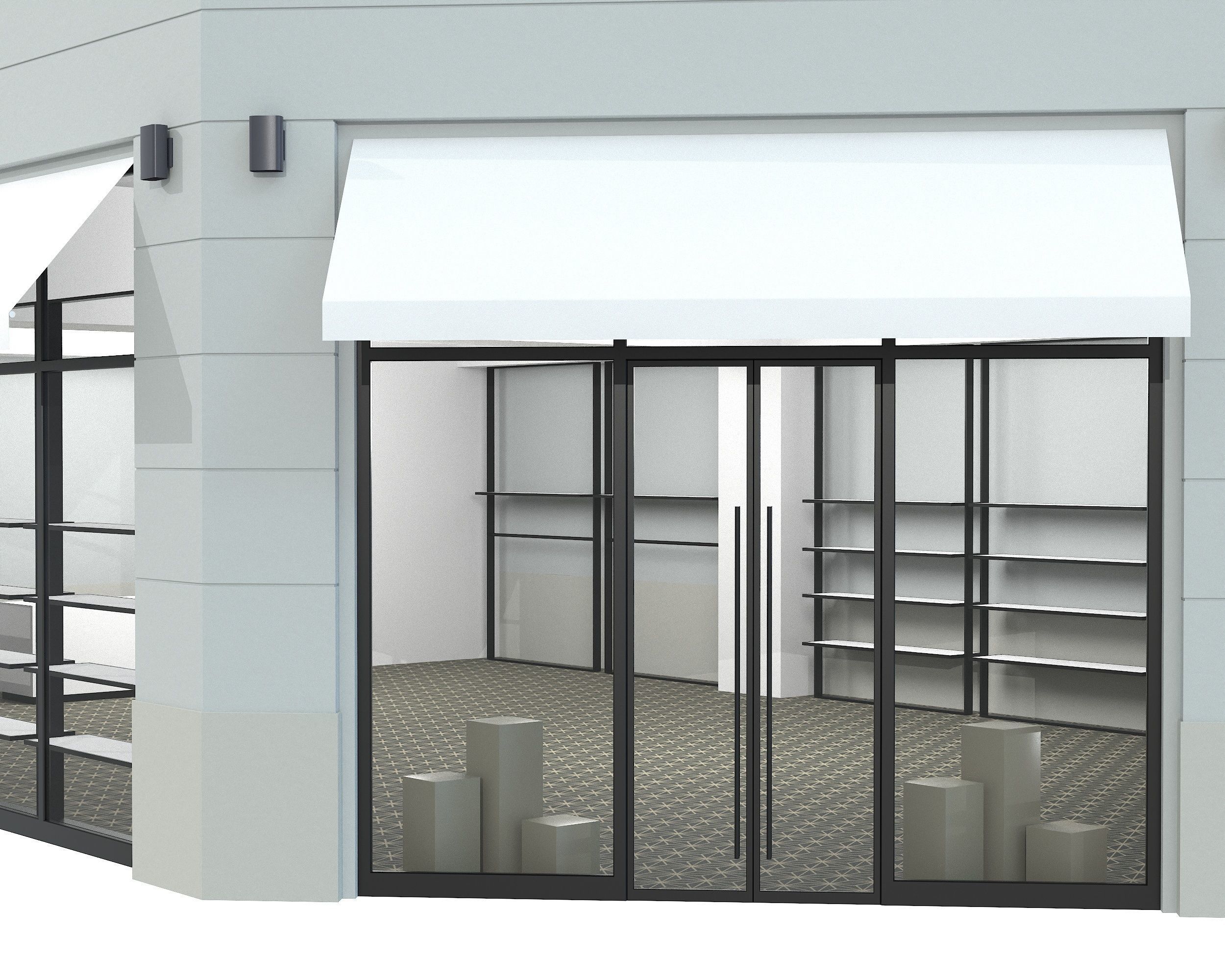 Cloth Shop Store Boutique Low-poly 3D model_4