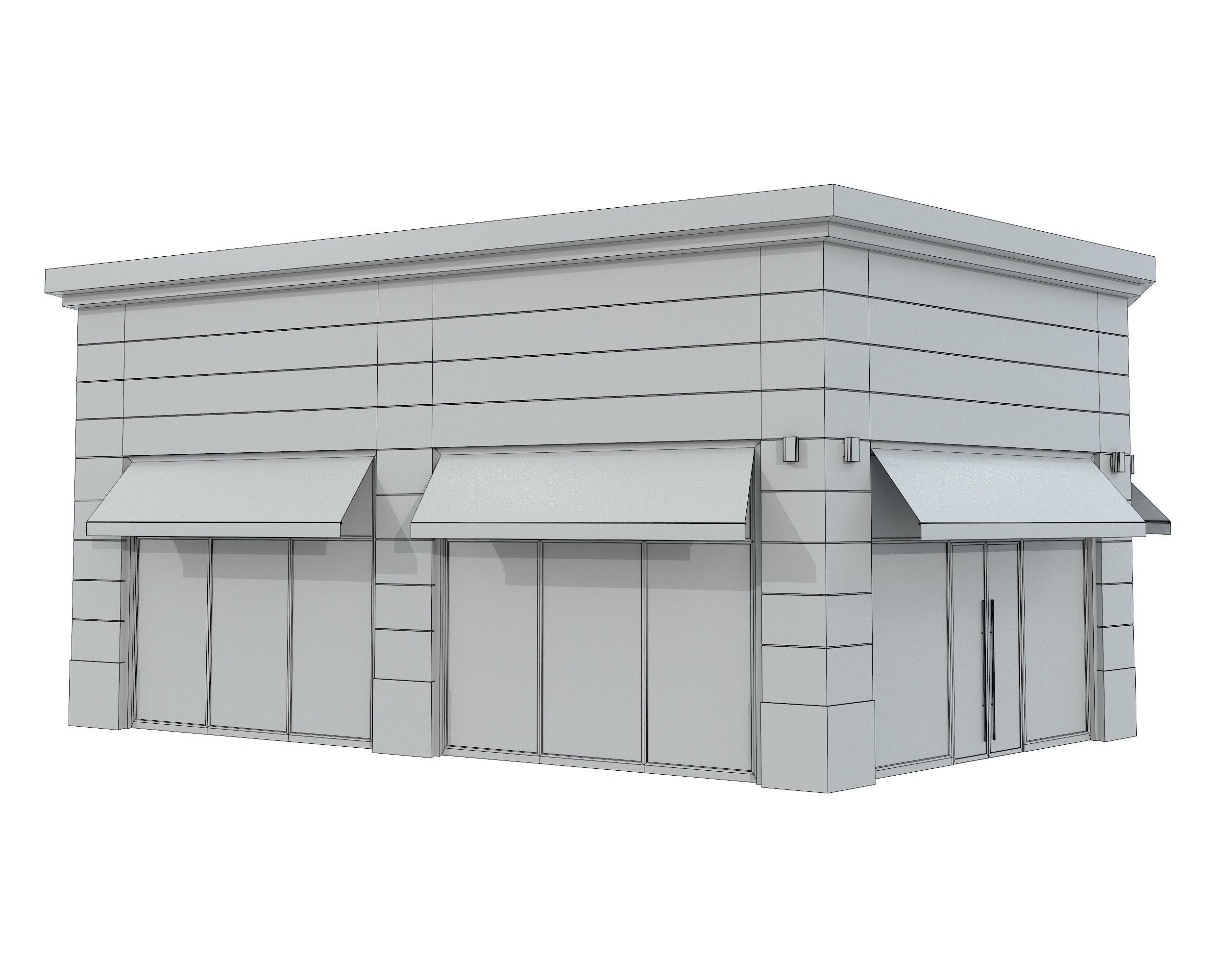Cloth Shop Store Boutique Low-poly 3D model_14