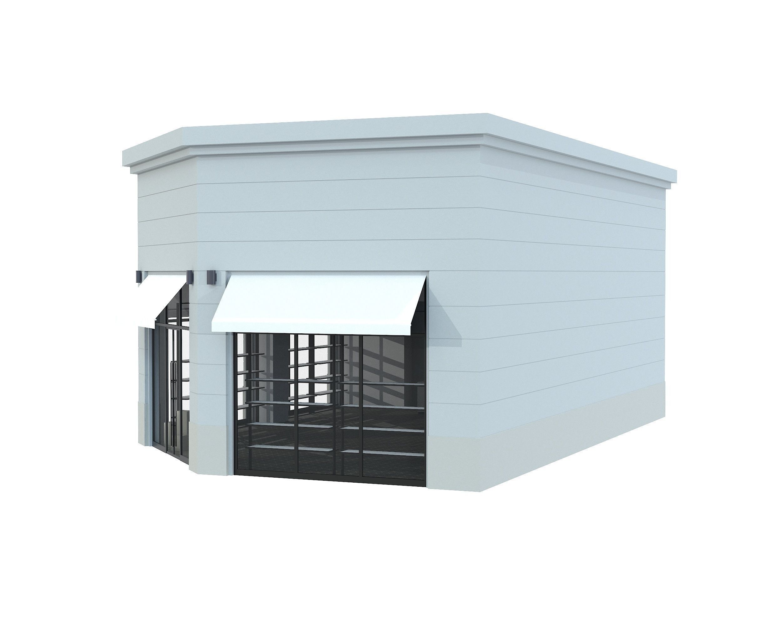 Cloth Shop Store Boutique Low-poly 3D model_2