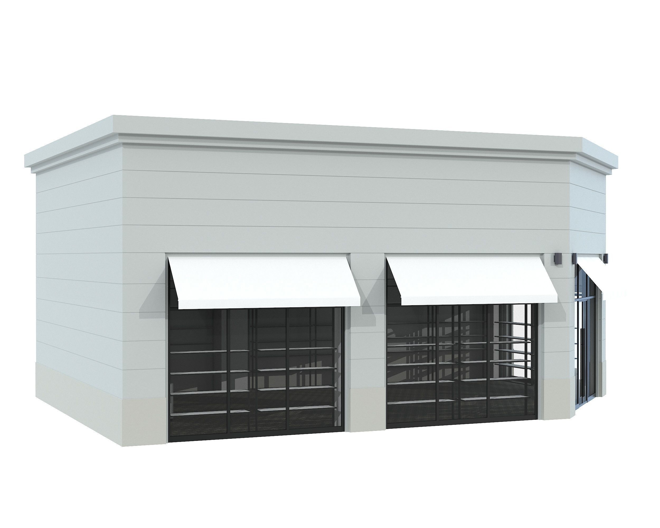 Cloth Shop Store Boutique Low-poly 3D model_3