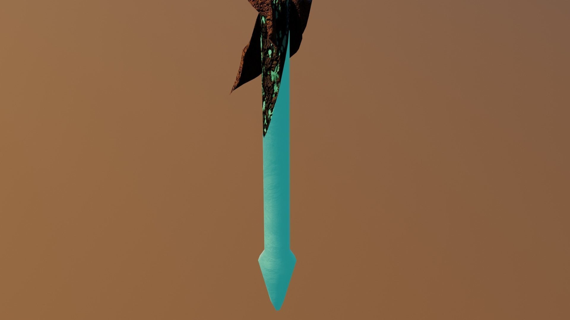 Magic staff Free low-poly 3D model_5
