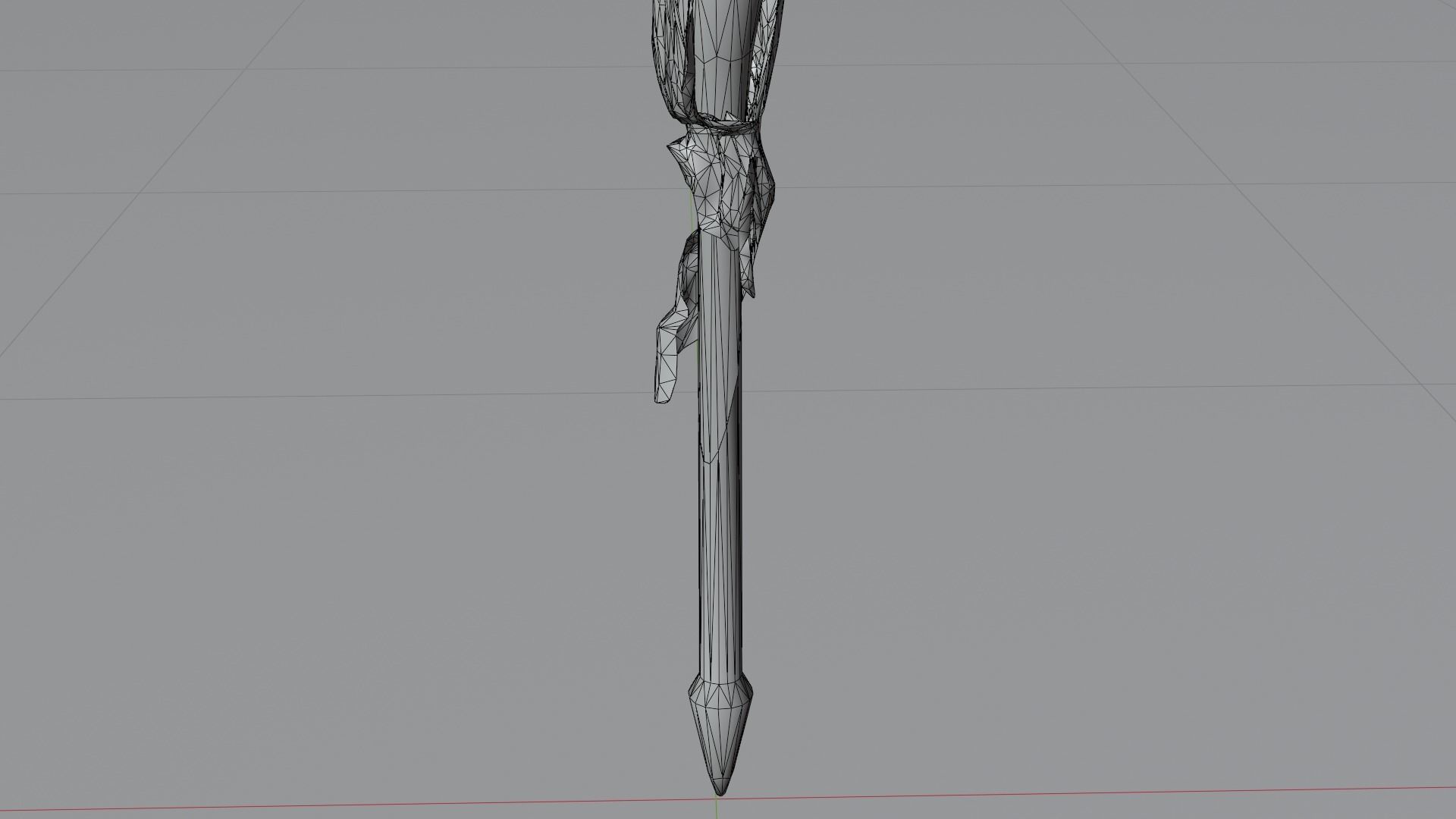 Magic staff Free low-poly 3D model_12