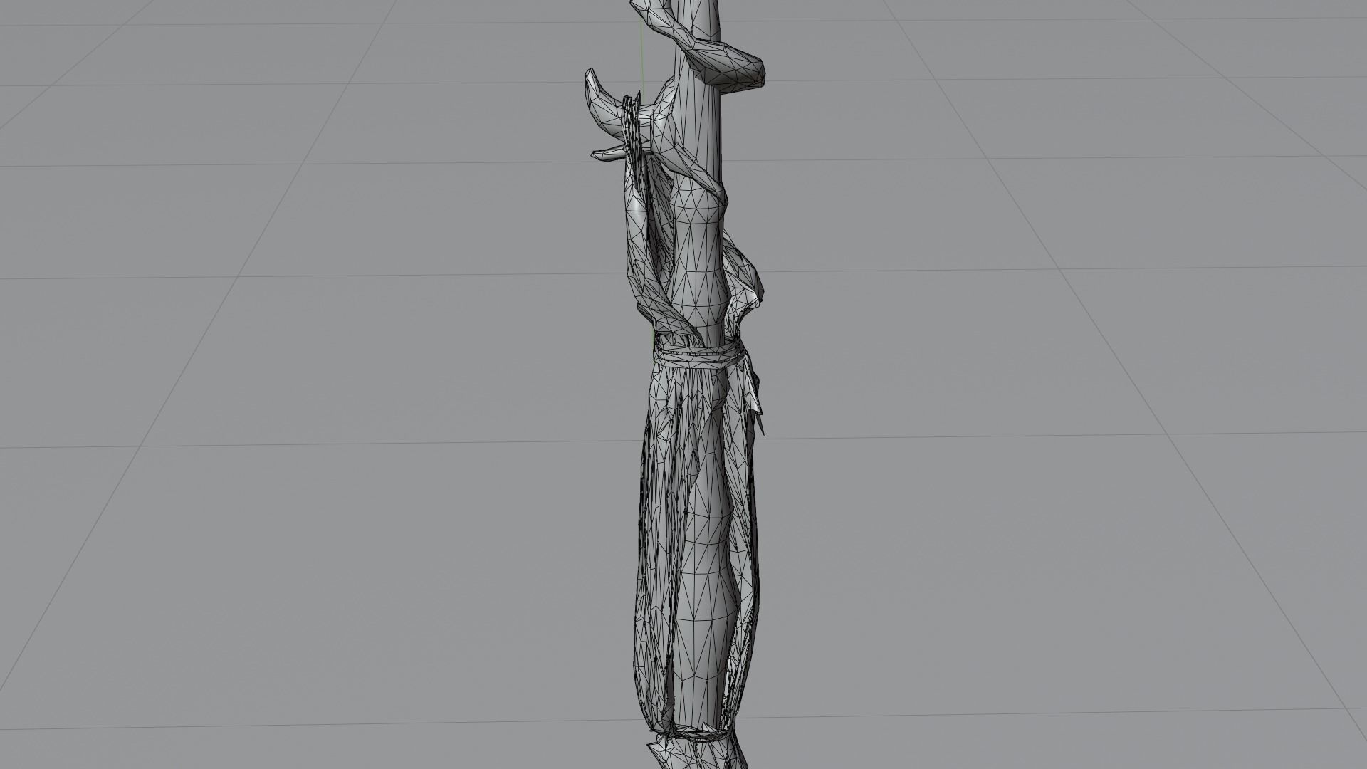 Magic staff Free low-poly 3D model_13
