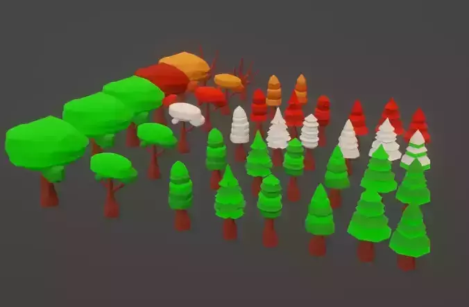 toon tree  3D model
