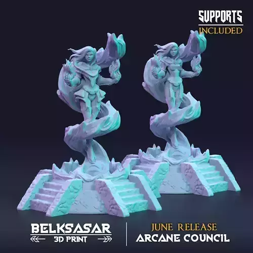 Wizard Azari Flameheart - Normal and Nude