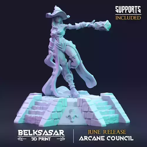 Wizard Dalania the Council Empress 3D print model