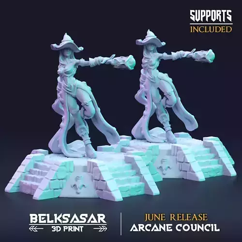 Wizard Dalania the Council Empress - Normal and Nude 3D print model
