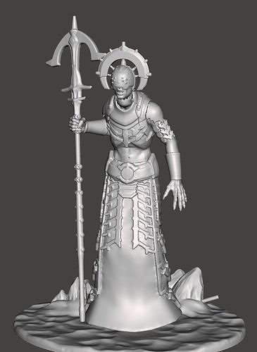 Cultist Hell Priest - Deag Ranak - Doom Eternal  articulated STL 3D print model