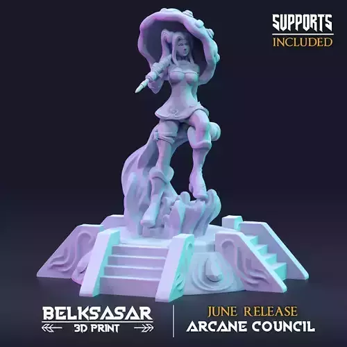 Wizard Pin Up Ilziliel Water Maiden