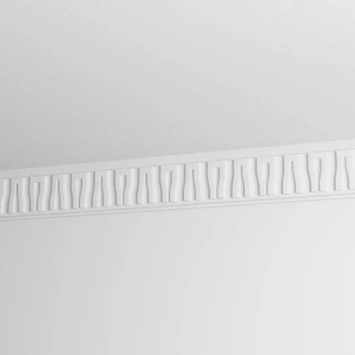 Molding White Ornamental 3D model_0