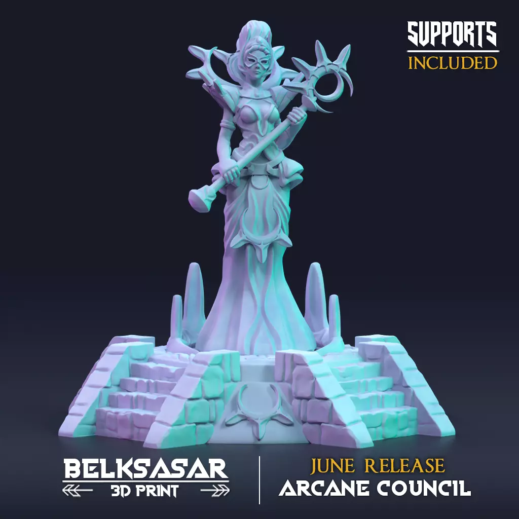 Wizard Valanielt the Two-Faced Mistress 3D print model_0