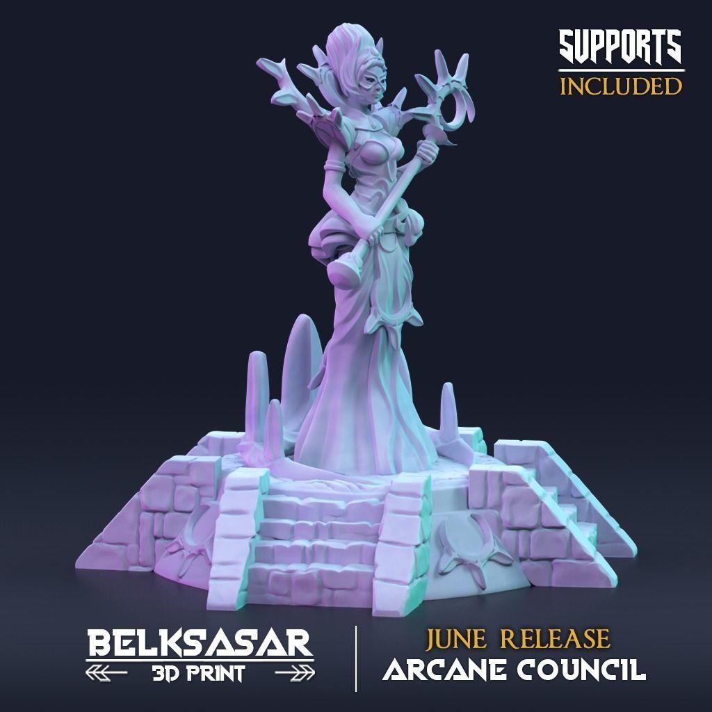 Wizard Valanielt the Two-Faced Mistress 3D print model_3