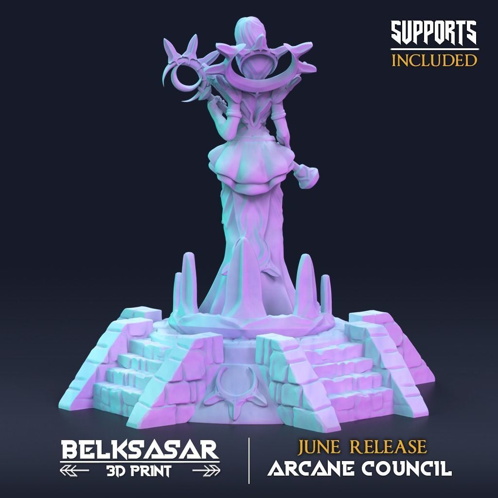 Wizard Valanielt the Two-Faced Mistress 3D print model_2