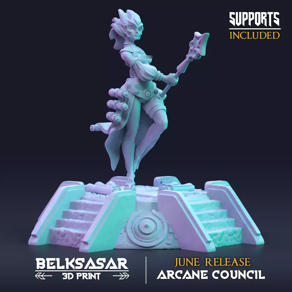 Wizard Zuang Thunder Manifestation Nude 3D print model