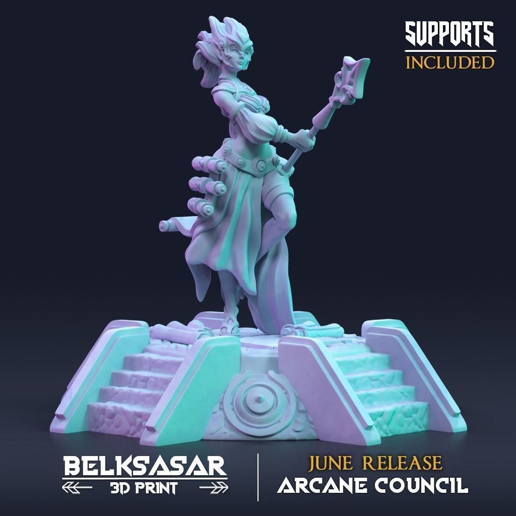 Wizard Zuang Thunder ManifestationNude and Normal 3D print model_4