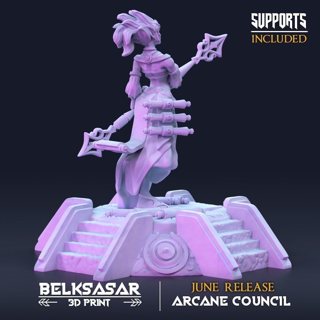 Wizard Zuang Thunder ManifestationNude and Normal 3D print model_8