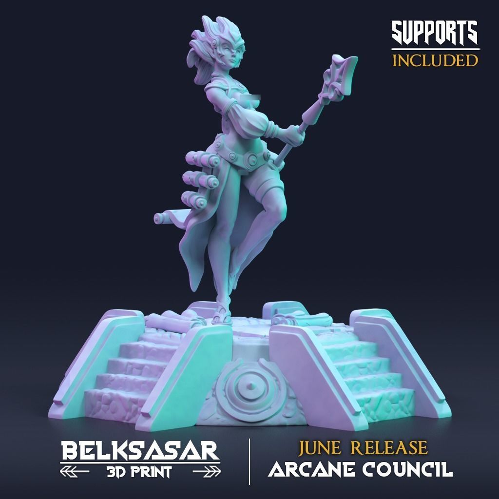 Wizard Zuang Thunder ManifestationNude and Normal 3D print model_3