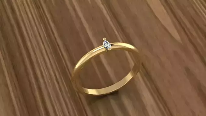 Jewelry Diamond Ring 3D print model
