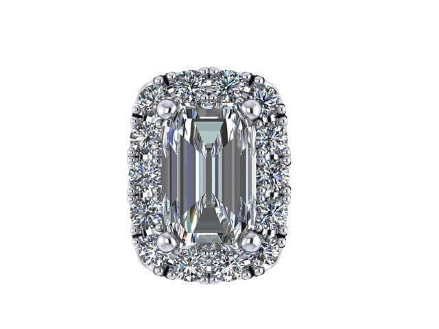 Diamond Cushion pendant 3D print model