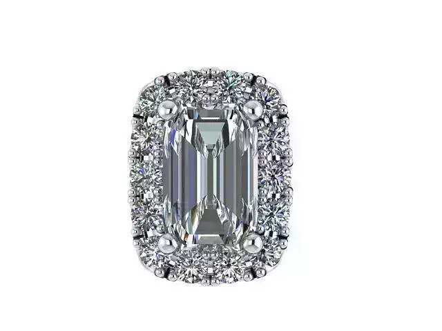 Diamond Cushion pendant