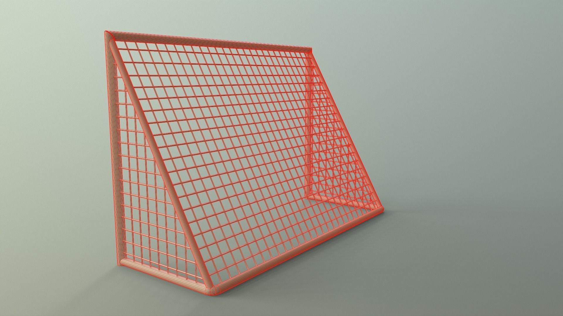 PBR Soccer Football Goal Post F Low-poly 3D model_21