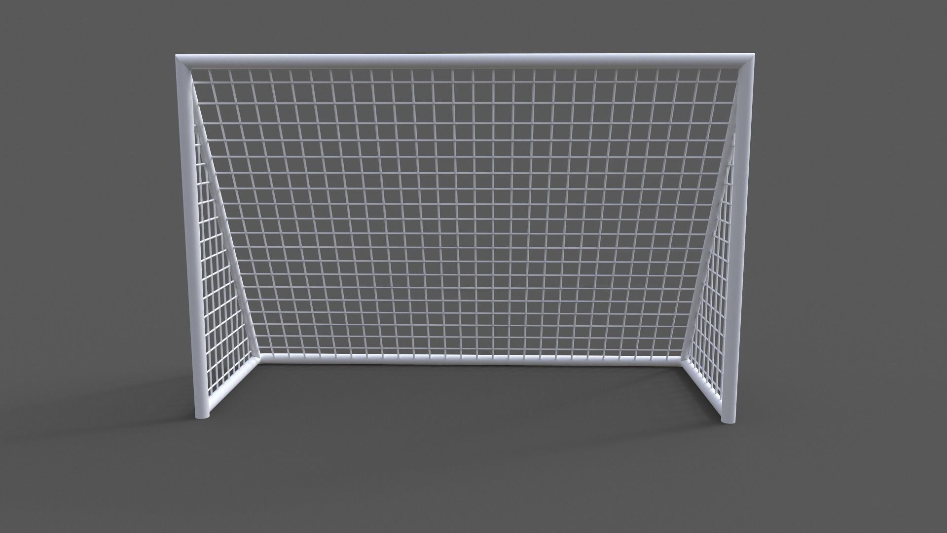 PBR Soccer Football Goal Post F Low-poly 3D model_3