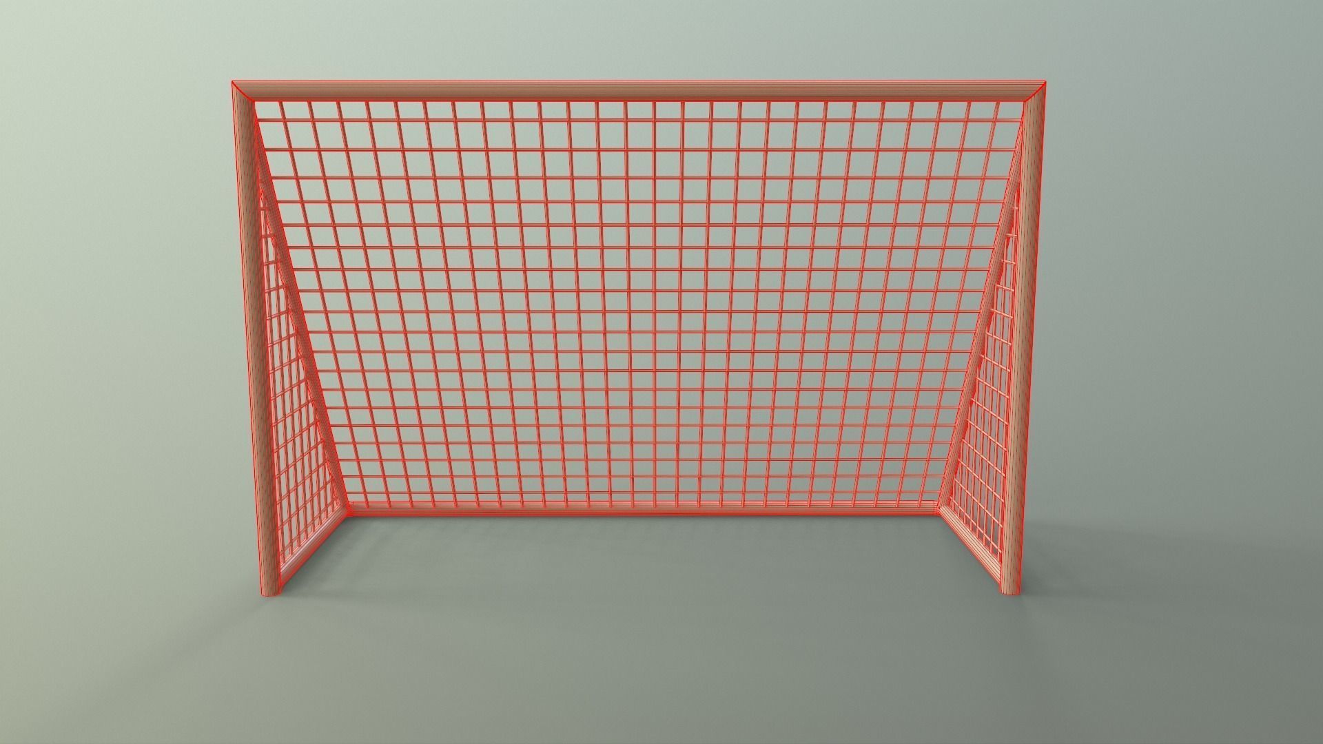 PBR Soccer Football Goal Post F Low-poly 3D model_17