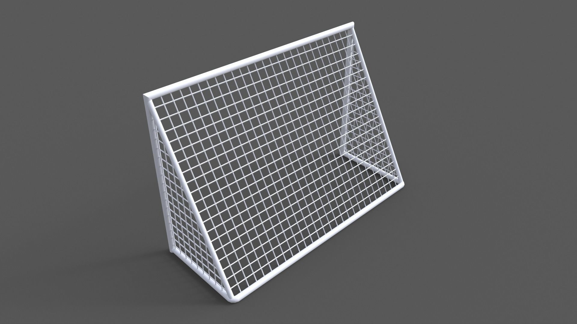 PBR Soccer Football Goal Post F Low-poly 3D model_8
