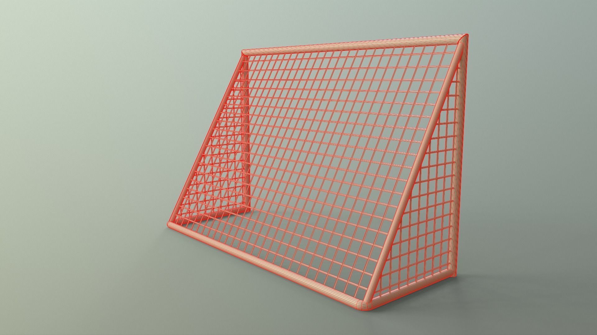 PBR Soccer Football Goal Post F Low-poly 3D model_19