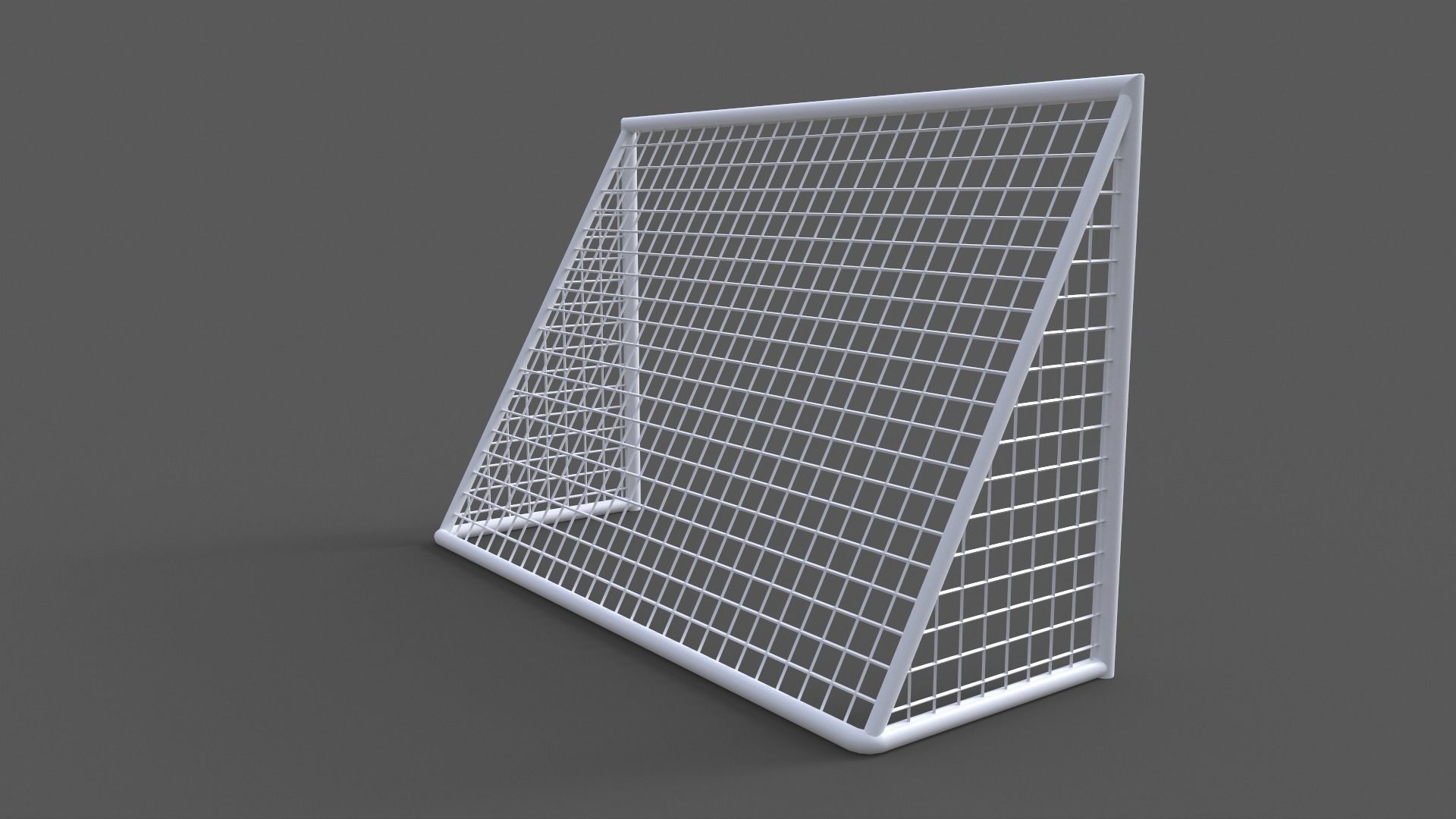 PBR Soccer Football Goal Post F Low-poly 3D model_5