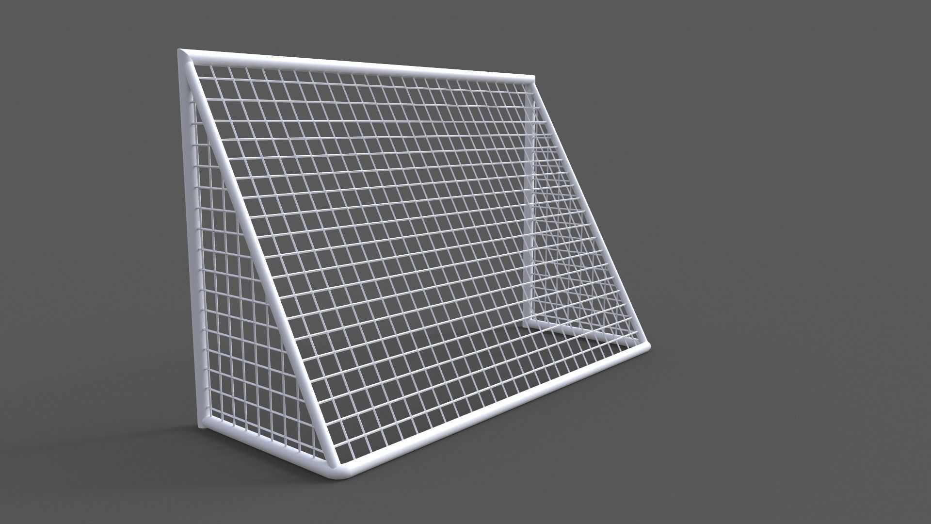 PBR Soccer Football Goal Post F Low-poly 3D model_7