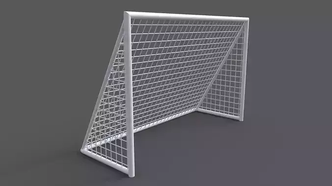 PBR Soccer Football Goal Post F Low-poly 3D model
