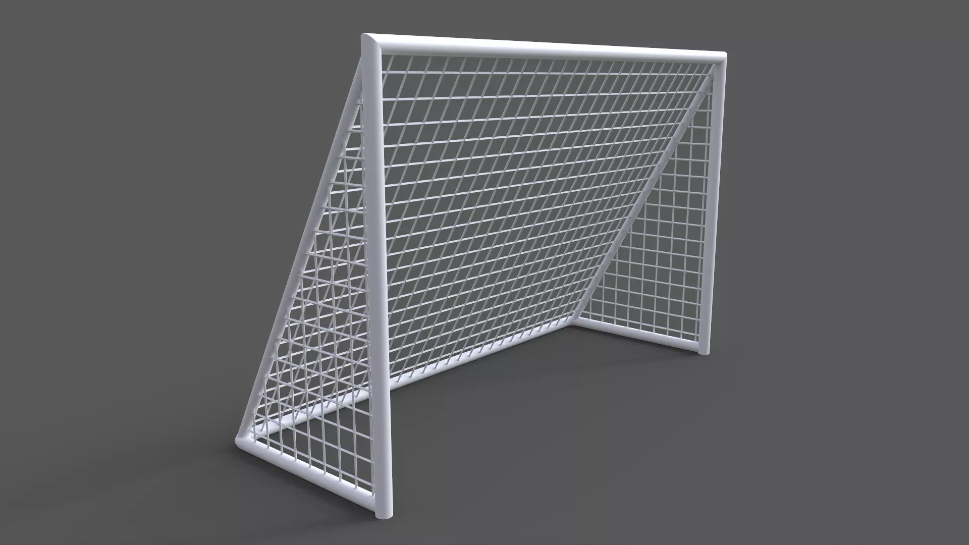 PBR Soccer Football Goal Post F Low-poly 3D model_0