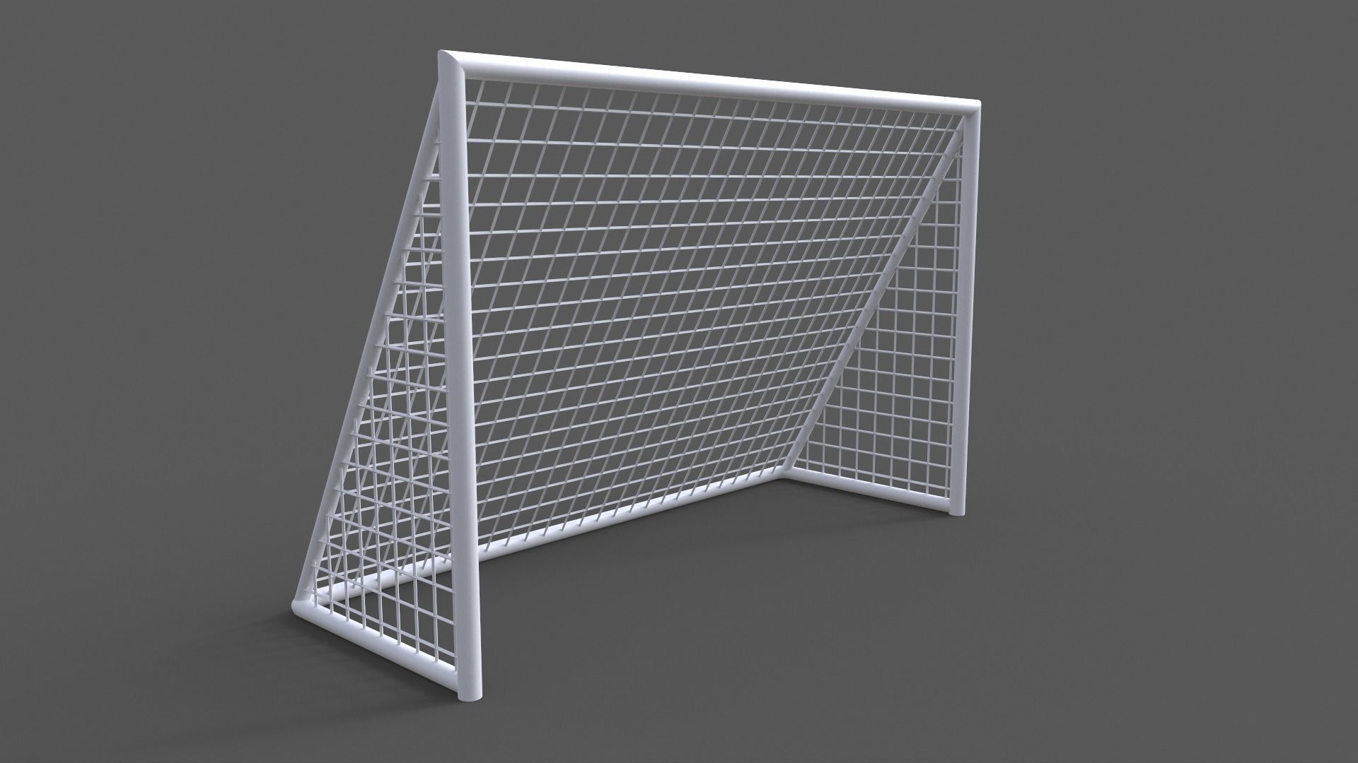 PBR Soccer Football Goal Post F Low-poly 3D model_4