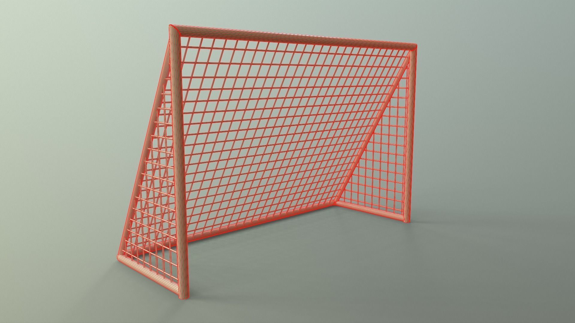 PBR Soccer Football Goal Post F Low-poly 3D model_18