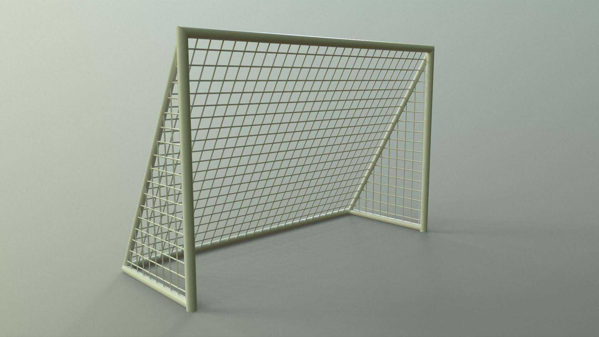 PBR Soccer Football Goal Post F Low-poly 3D model_11