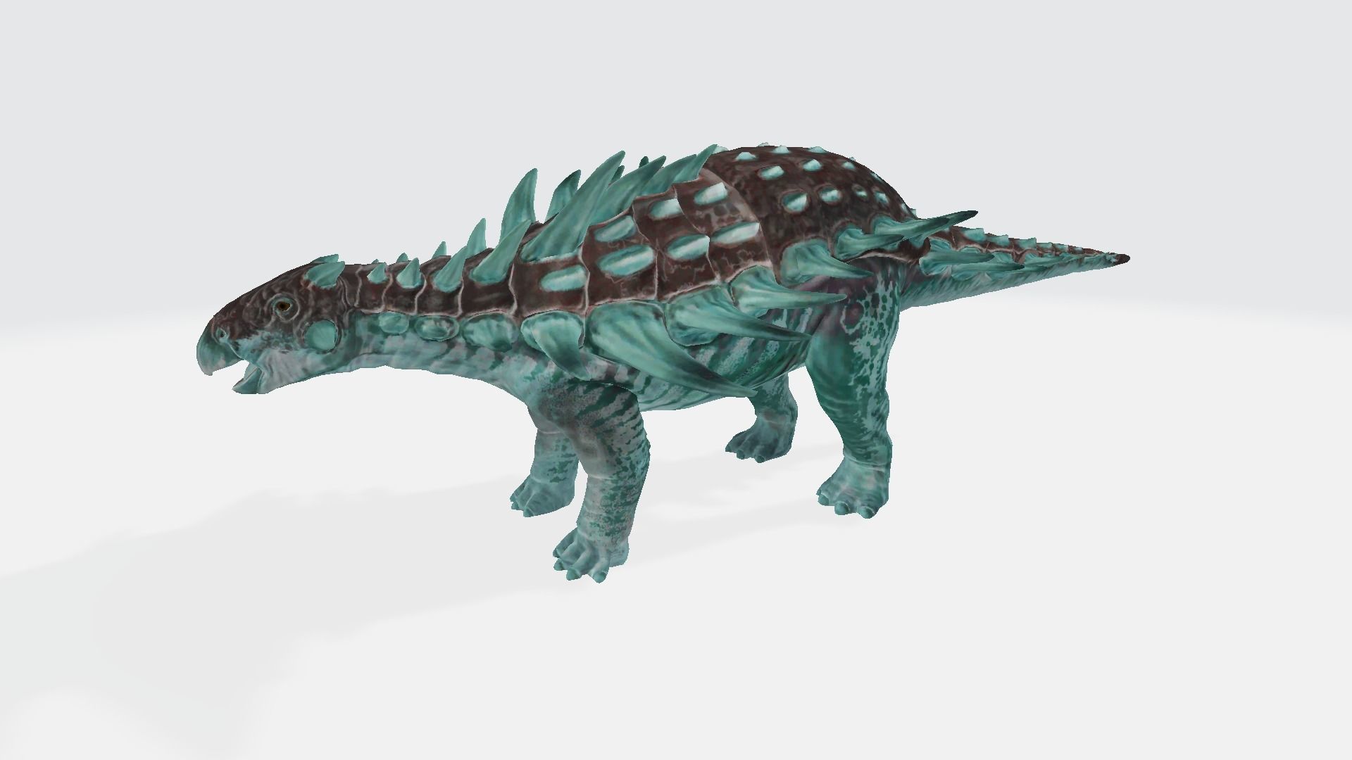 Gastonia dinosaur 3D model_1