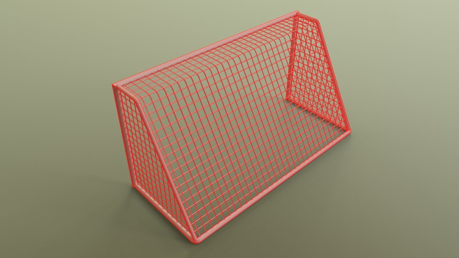 PBR Soccer Football Goal Post G Low-poly 3D model_22