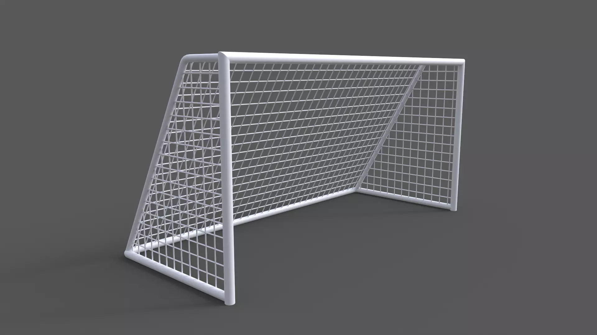 PBR Soccer Football Goal Post G Low-poly 3D model_0