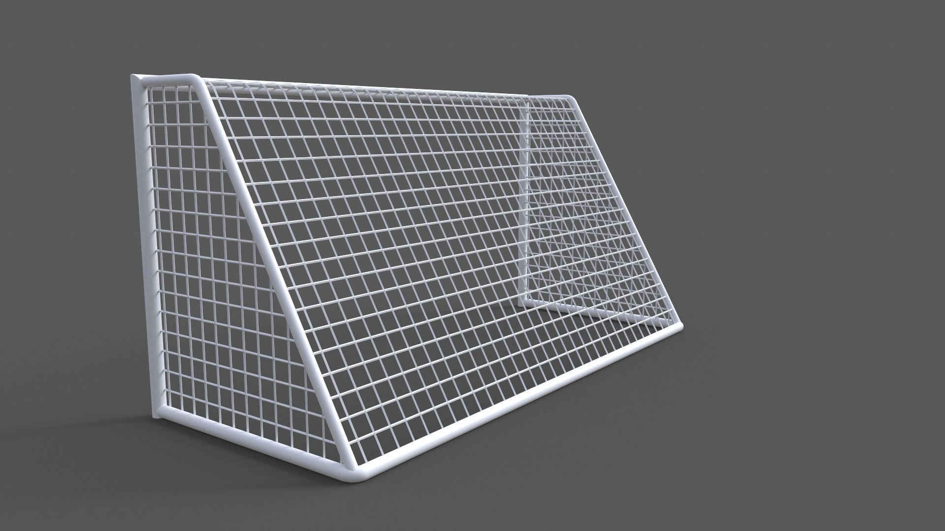 PBR Soccer Football Goal Post G Low-poly 3D model_7