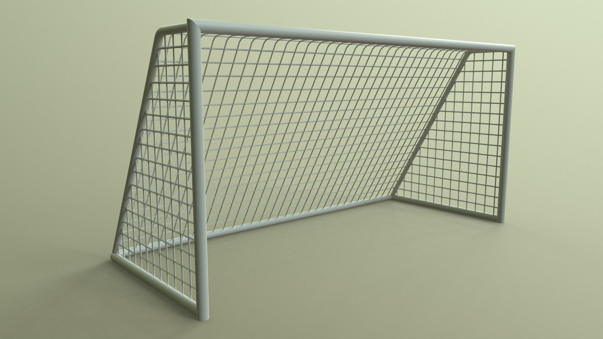 PBR Soccer Football Goal Post G Low-poly 3D model_11