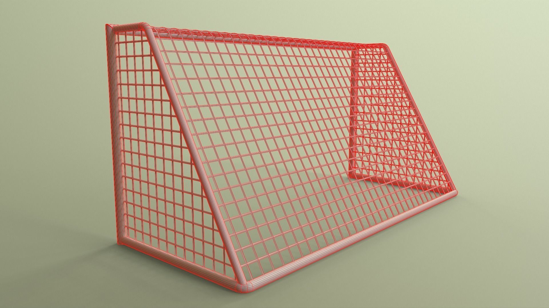 PBR Soccer Football Goal Post G Low-poly 3D model_21