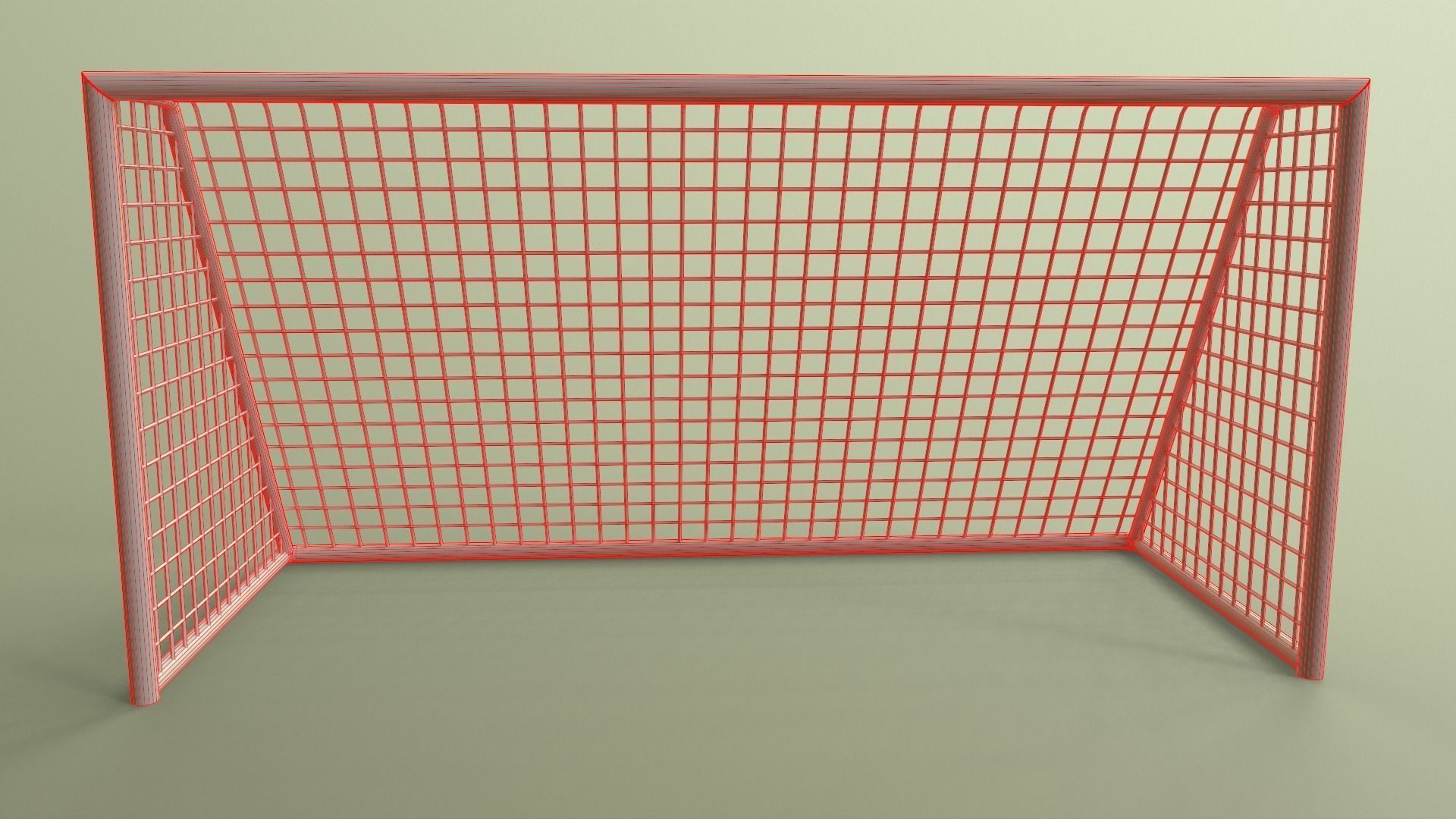 PBR Soccer Football Goal Post G Low-poly 3D model_17