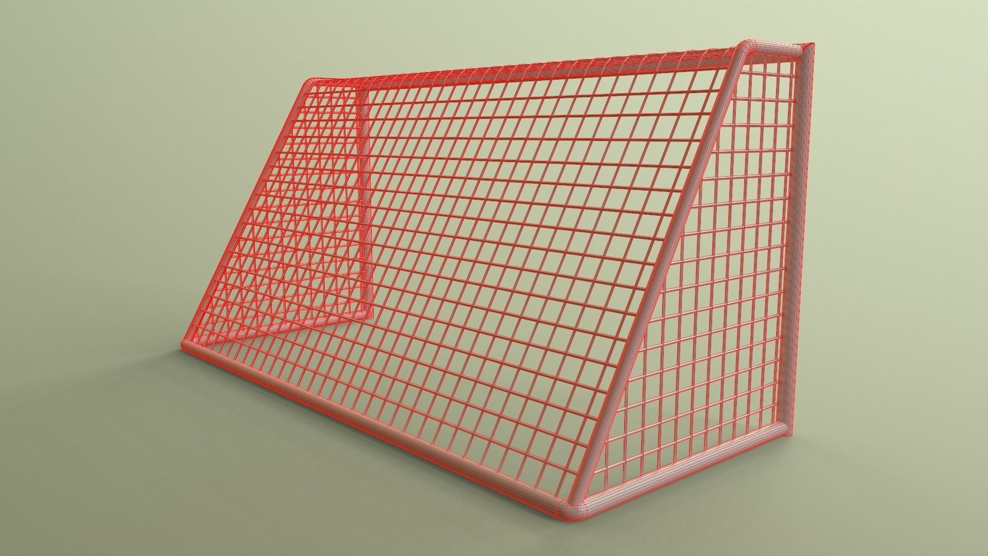 PBR Soccer Football Goal Post G Low-poly 3D model_19