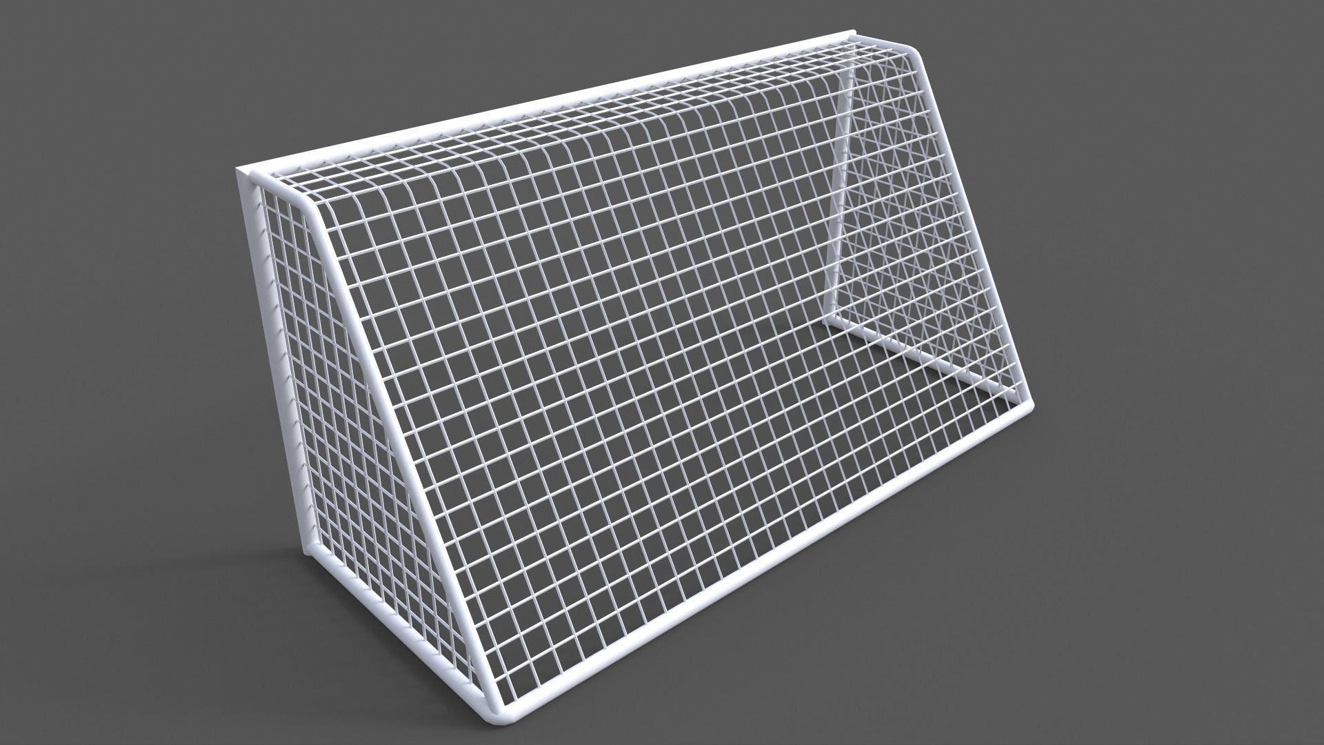 PBR Soccer Football Goal Post G Low-poly 3D model_8