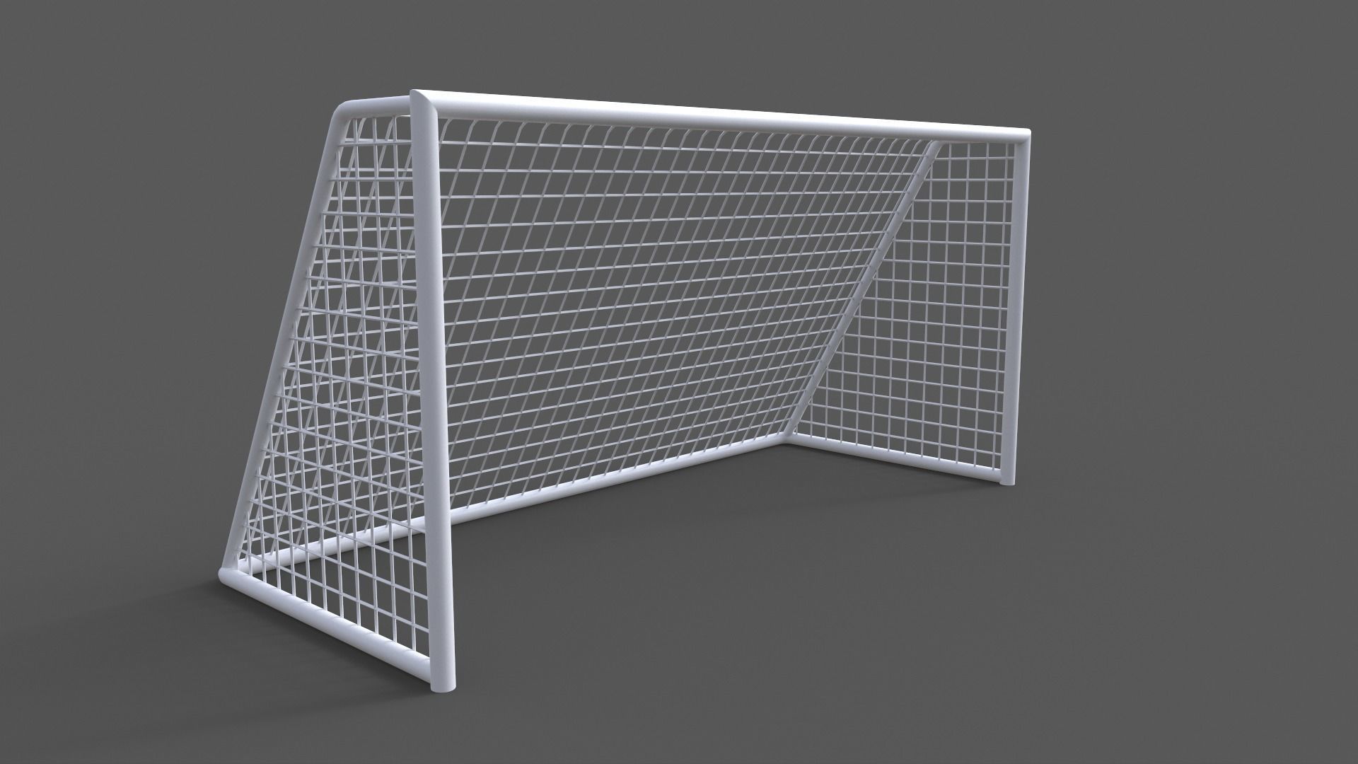 PBR Soccer Football Goal Post G Low-poly 3D model_4