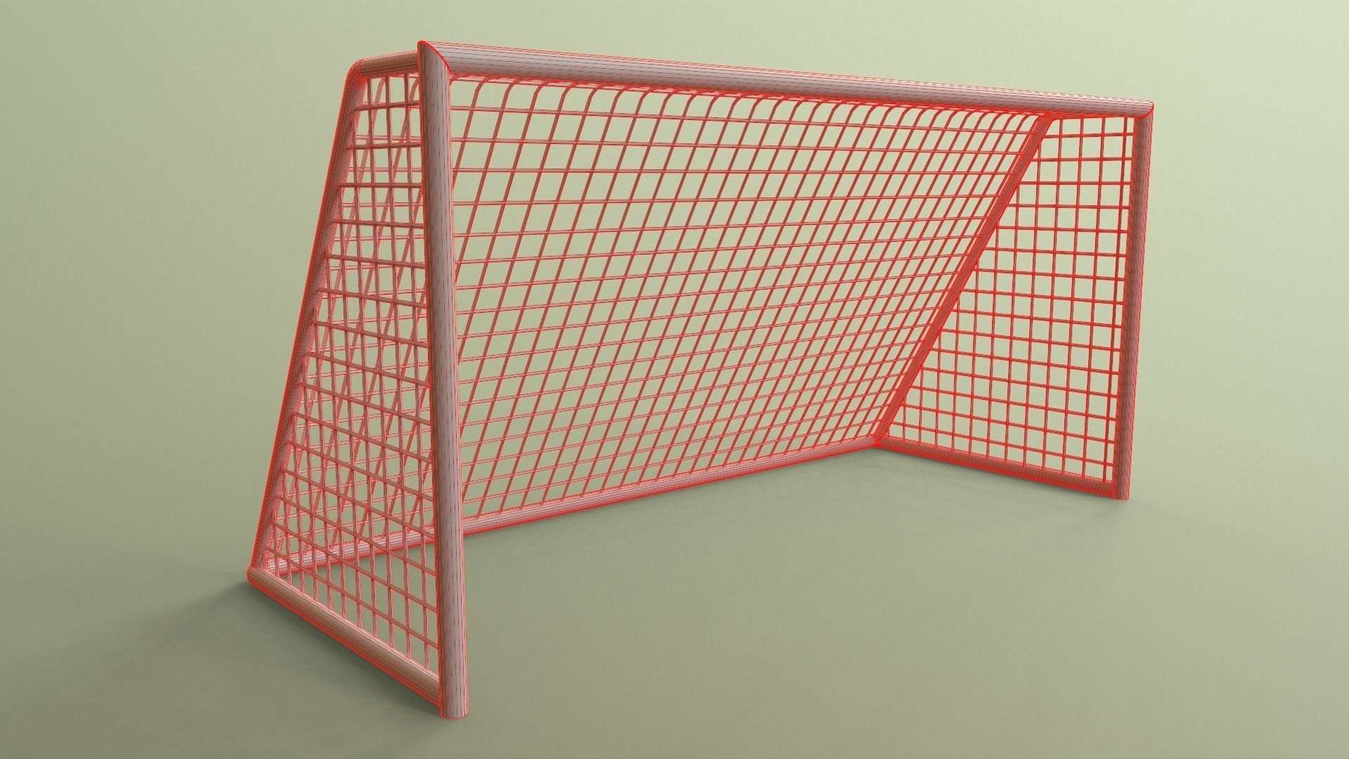 PBR Soccer Football Goal Post G Low-poly 3D model_18