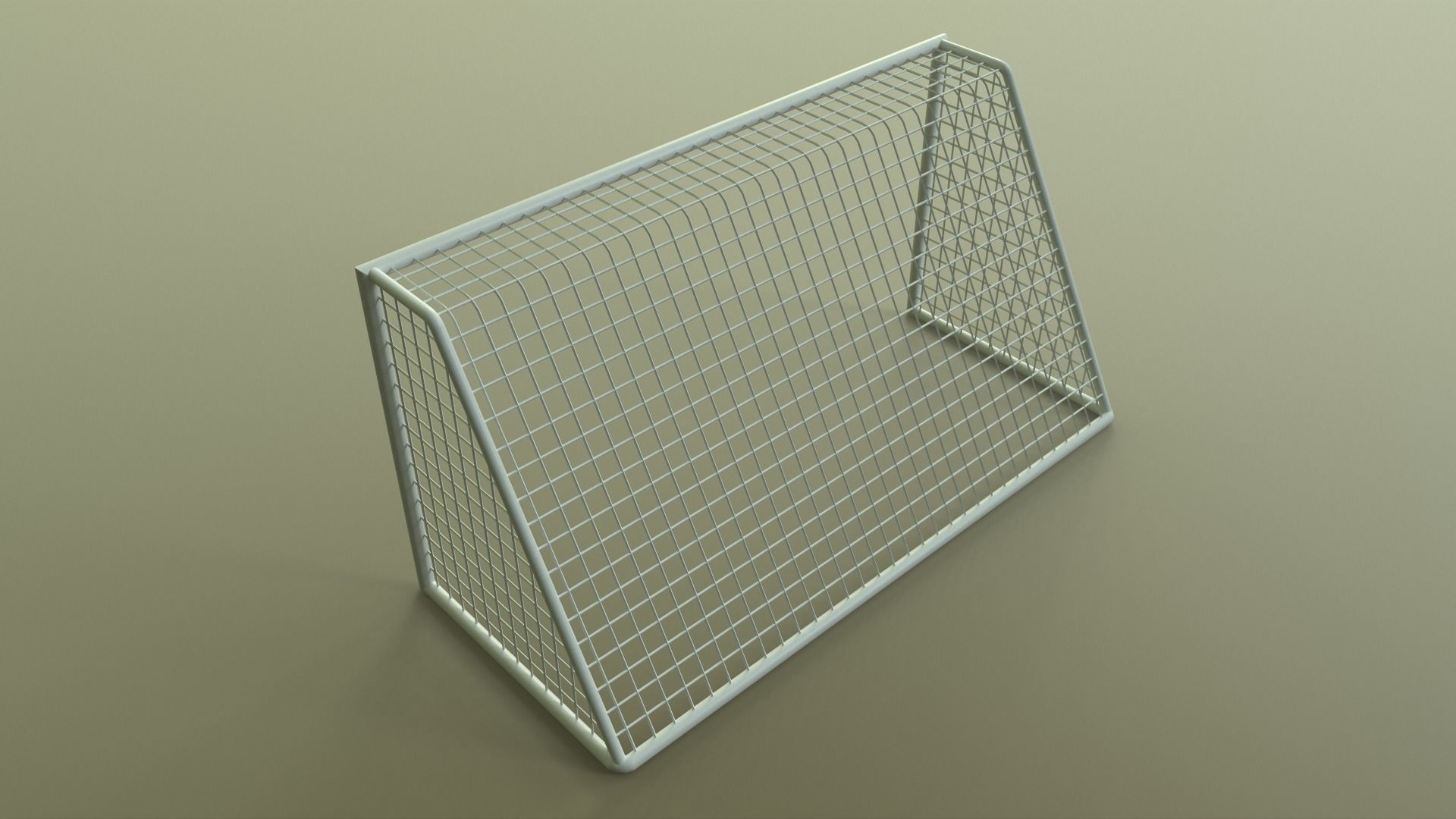 PBR Soccer Football Goal Post G Low-poly 3D model_15